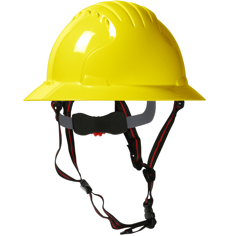 ASCEND FULL BRIM SAFETY HELMET YELLOW - EVO 6161 ASCEND